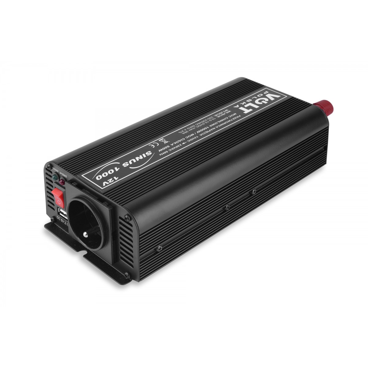 Siinus inverter 500W, 12V : 220V inverter.ee, voolumuundur, pingemuundur