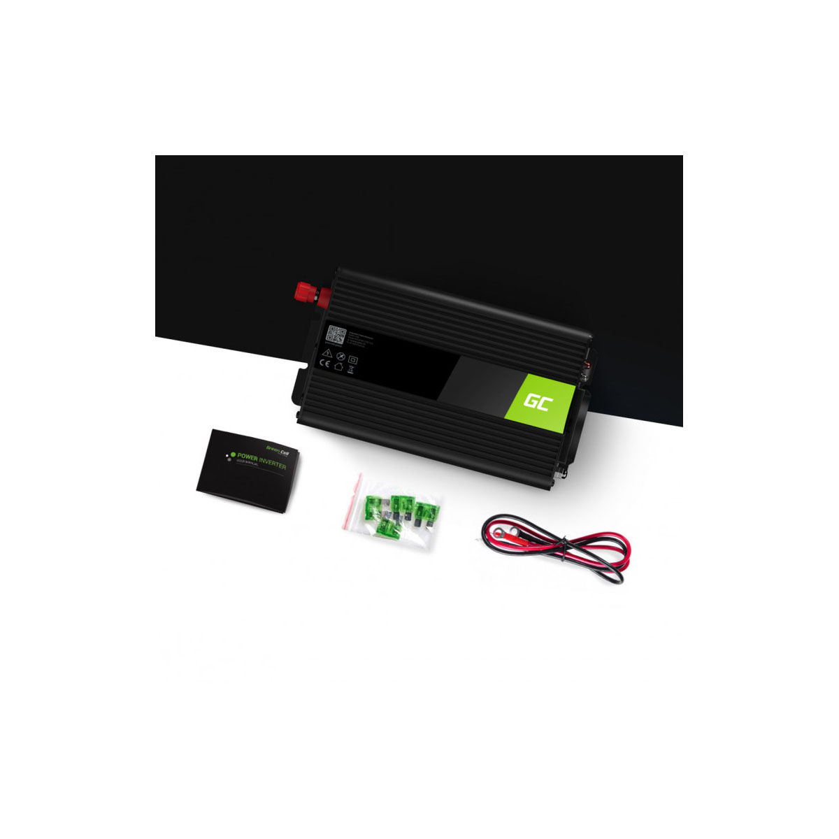 Siinus inverter 1000W, 24V : 220V greencell 5